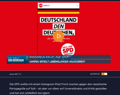 Screenshot 2026-10-11 at 10-19-27 Nach Kritik SPD zieht Instagram-Post zum rassistischen Sylt-Gegröle zurück - Video - WELT.png